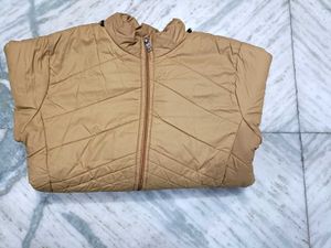 Tan Quilted Padded Jacket