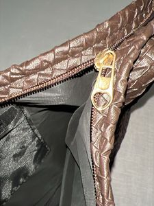 Brown braided bag