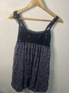 Sparkly Floral Cami Dress