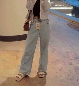 Light Wash Wide Leg Jeans