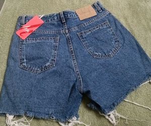 Distressed Denim Shorts