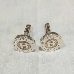 SILVER Bentley Motor Cap 'B' Original Cufflink