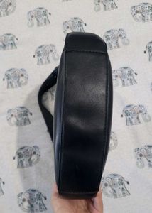 MANGO Classic Black Hobo Shoulder Bag
