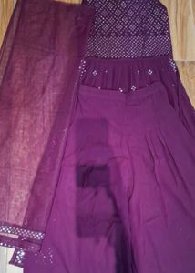 Elegant Purple Kurta Set with Dupatta
