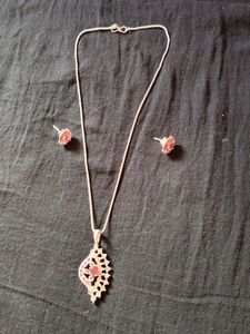 Elegant Pendant and Earring Set