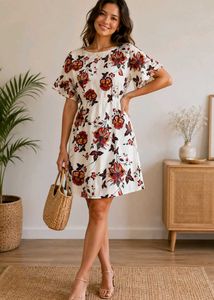 H&M Floral Print Mini Dress