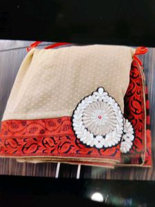 Beautiful Embellished  Saree with blouse
