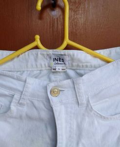 White Denim Bell Bottom Jeans