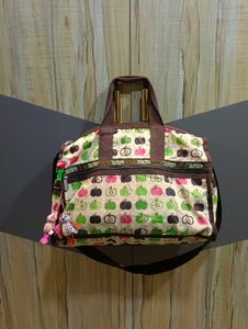 Cute Apple Print Travel Bag