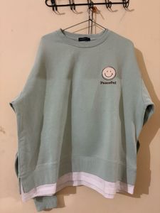Cute Smiley Face Oversized Sweatshirt