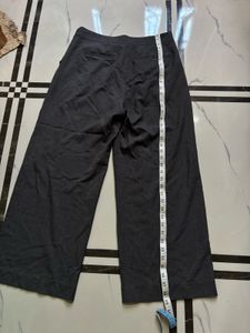 Women's Grey Wide-Leg Trousers