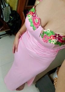 Pink Floral Corset Dress