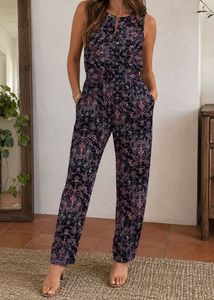 Boho Paisley Print Jumpsuit