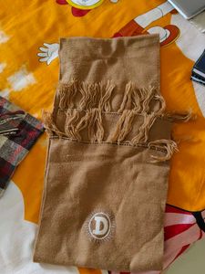 Brown Scarf with Fringe (each 50rs only )