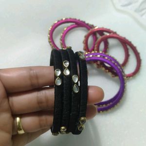 Set of Embellished Bangles
