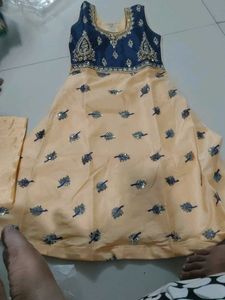 4 colour available Girls' Ethnic Dress with Dupatt