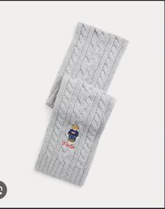 Polo Bear Cable Knit Scarf