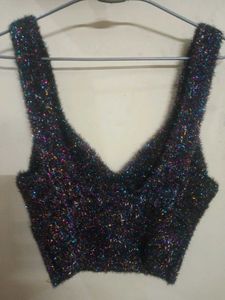 Sparkly Cropped Top