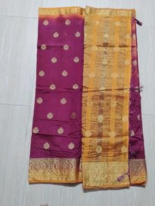 Elegant Pink Embroidered Saree