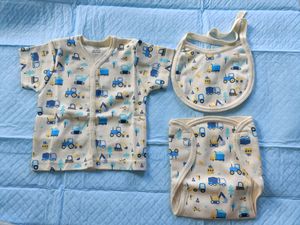 Cucumber 3-6 months baby jhabla Set
