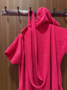 Cozy Pink Hooded Robe