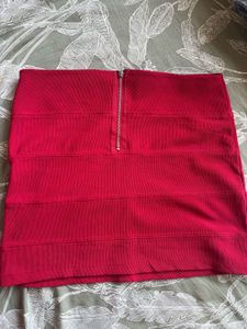 FLASH SALE@250 Red Bandage Style Mini Skirt
