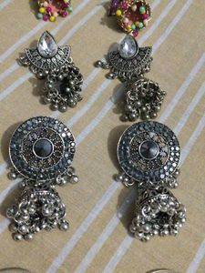 Designer Jhumka Earrings Set