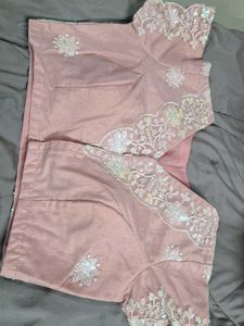 Elegant Pink Sequin Blouse
