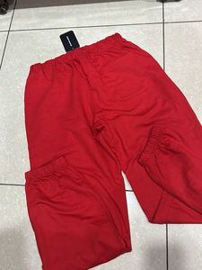 Red Graphic Print Pants