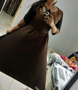Brown Western Gown