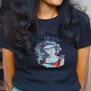 Graphic Print Black T-Shirt