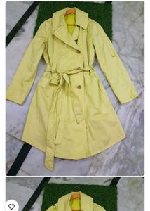 Vintage Yellow Trench Coat