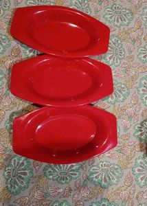 oval plastic Serving Bowl-set of 3