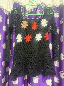 Chic Crochet Flower Top