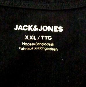 Jack &amp; Jones Black Camo Logo Tank Top