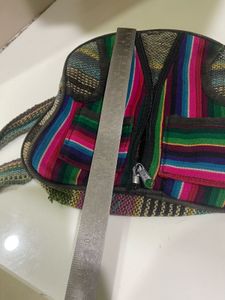 Colorful Striped Backpack