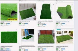 Pack of 3 Artificial Grass Mats