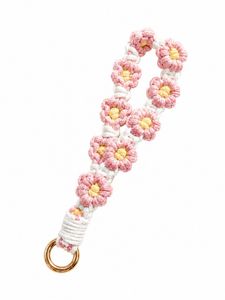Cute Flower Phone Charm Chrochet