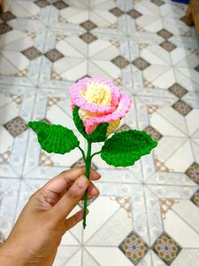 Crochet Rose Flower Handmade