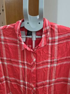 DNMX Chic Plaid Button-Up Shirt