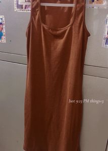 Brown Bodycon Mini Dress