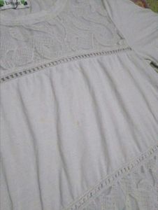 Chic White Lace Detail Top