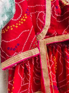 Bandhani Lehenga With Jacket