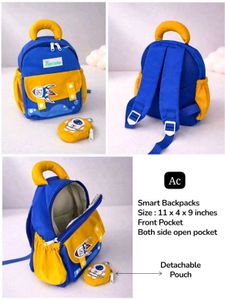 Cute Rocket Backpack with Detachable Pouch