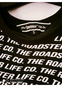 Black Crop Roadster Tshirt New Brand