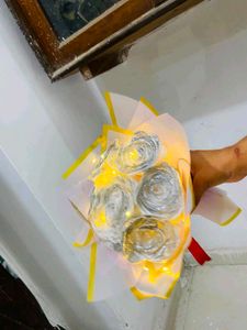 Sparkling Rose Bouquet with Butterfly &amp; Lights