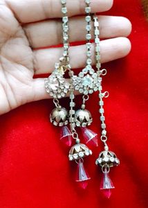 Boho Mirror Jhumka Earrings