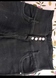High Waisted Black Skinny Jeans