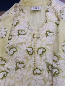 Very Beautiful LUCKNOWI EMBROIDERY Kurta Salwar And DUPATTA SET