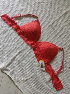 No boundaries Coral Lace Bralette